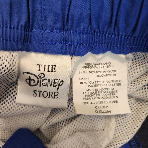 Vtg Disney Store Tigger Swim Trunk Shorts Sz Medium Mens Embroidered Lined Blue - Picture 10 of 11
